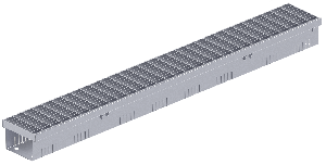 Komplettrinne mit Maschenrost 30×10