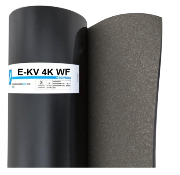 Elastomerbitumen Flachdachbahn WF – E-KV-4K WF