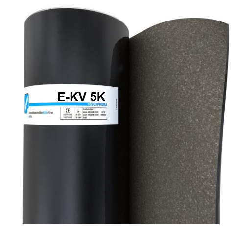 Elastomerbitumen Flachdachbahn – E-KV-5K