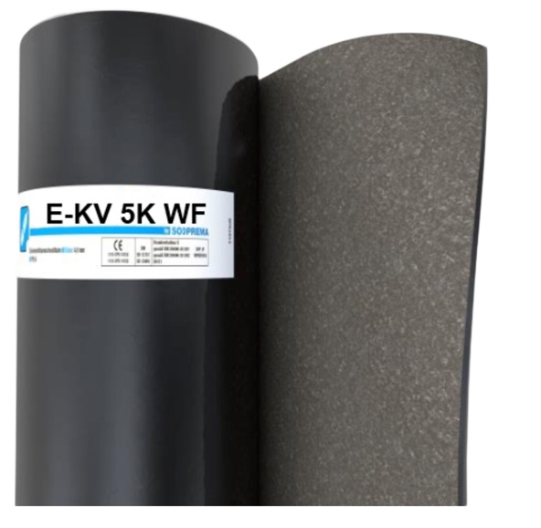Elastomerbitumen Flachdachbahn WF – E-KV-5K WF