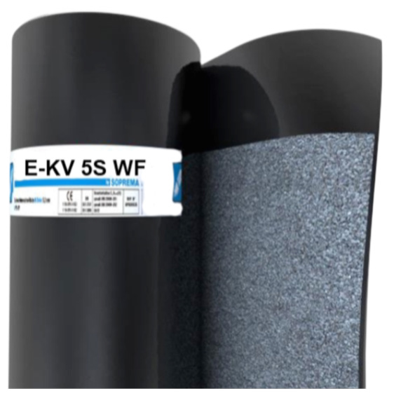 Elastomerbitumen Flachdachbahn WF – E-KV-5S WF